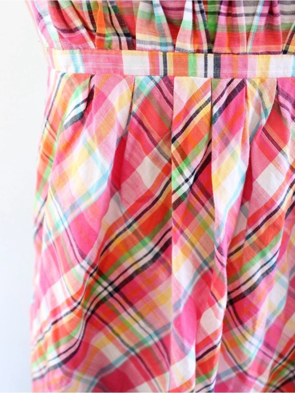 Lilly Pulitzer Vintage Strapless Pink Colorful Multi Color Plaid Dress! Size 6! - Picture 4 of 7